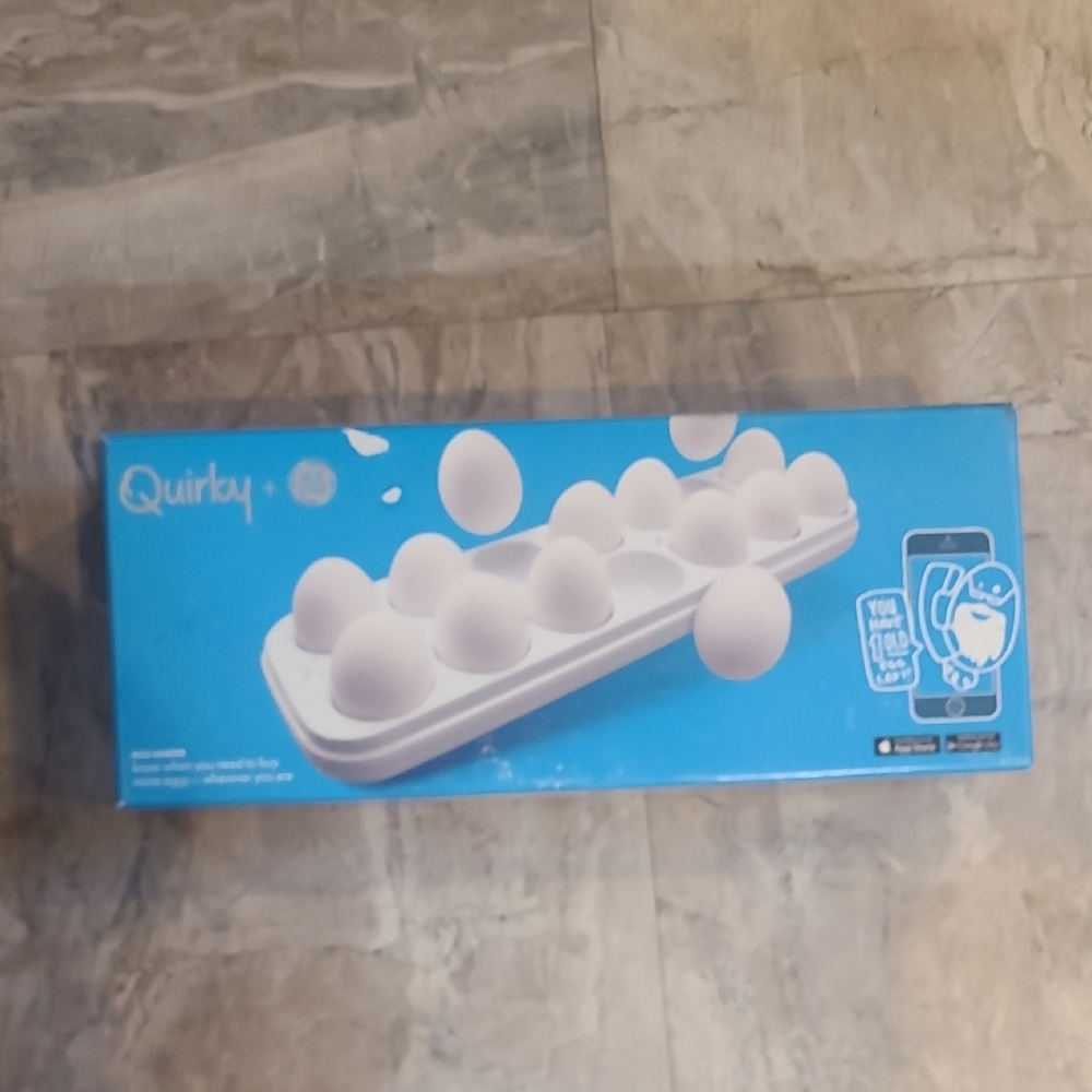 NEW Quirky GE egg minder electronic wifi apple android 14 egg holder case